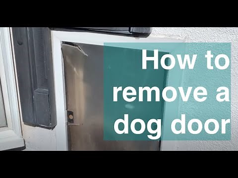 How to remove a dog door
