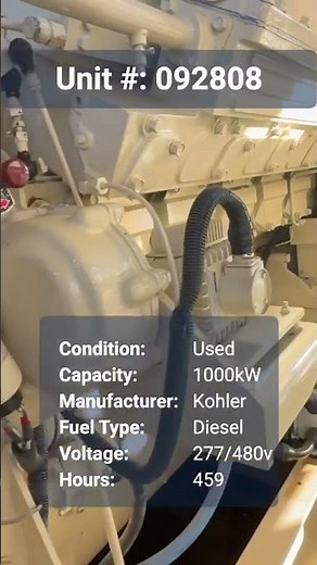1000kW Kohler Diesel Generator Load Bank Test | Mitsubishi Powered Standby Unit