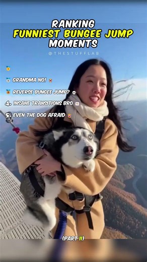 Ranking Funniest Bungee Jump Moments (Part 2) 😶‍🌫️