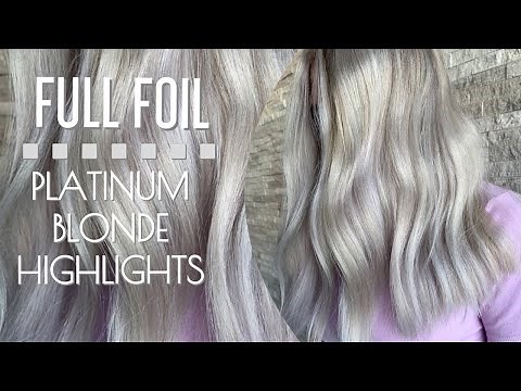FULL FOIL | Platinum Blonde Highlights | Bleaching Without Damage