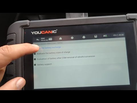 BMW Battery Registration Programming Coding using the YOUCANIC Scanner