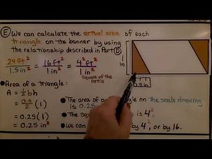 7th Grade Math 8.1d, Going Further, Use a Scale to Compute Area
