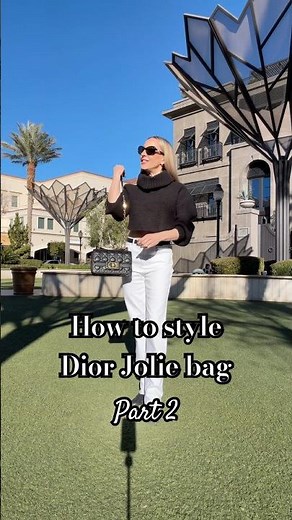 How to Style Dior Jolie Bag Part 2 | White Jeans Casual OOTD