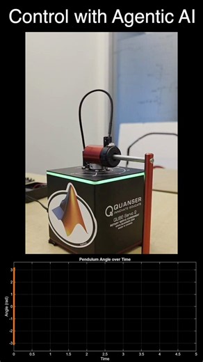 How can Agentic AI help engineers develop embedded systems with Model-Based Design?Brian Douglas breaks down how to use agentic AI alongside MATLAB and Simulink to design and control an inverted pendulum (Quanser Qube-Servo and @Raspberry_Pi)