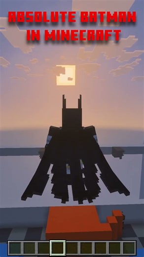 What does absolute batman look like in minecraft? #batman #minecraft #addon #mod #gotham #gaming