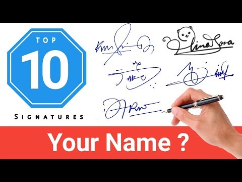 ✅Top 10 Best Signature Styles | Signature Style Of My Name | How to Make Signature | Cool Signatures