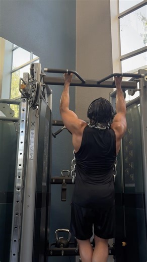 Weighted Pull Ups + Tricep Work #fitness #gym #gymshark #fyp #discipline