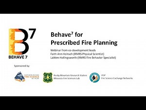 Behave7 for Prescribed Fire Planning