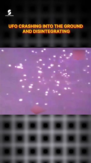 Bright UFO crashes into the ground and disintegrates! #shorts #ufo #alien