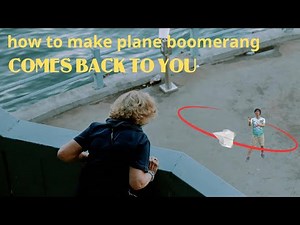 Boomerang Paper Plane That Really Flies Back-Ver 24 (A5 Sheet | easy to fold)