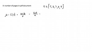 The number of pages in a PDF document you create has a discrete uniform distribution from five to nine pages (including the end points). What are the mean and standard deviation of the number of pages in the document? | Numerade