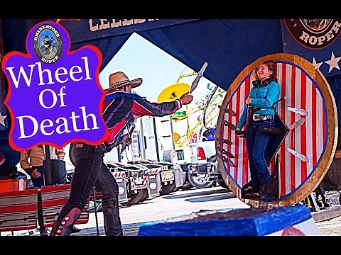 WHEEL OF DEATH KNIFE THROWING