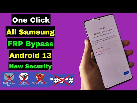 All Samsung FRP Bypass Android 13 New Security | How To Bypass Google Account Lock On Samsung