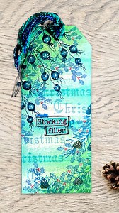 103K views · 1.7K reactions | How to make a Magical winter Tag  This beautiful demonstration shows multiple techniques used together to build up a truly enchanting winter scene  The full tutorial is available here on our website - https://www.laviniastamps.com/wild-berry-festive-tag-with-jo-rice/ | Lavinia Stamps | Facebook