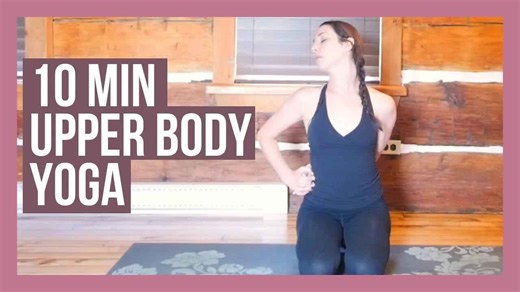 10 min upper body yoga stretch - beginner yoga for neck, shoulders & back
