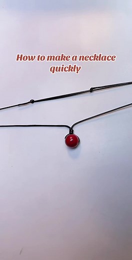 How to make a necklace quickly #foryoupage #fyp #diy #handmade