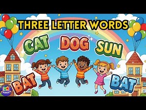 Learn 3-Letter Words | Fun Word Families for Kids | ABC Phonics Learning Video