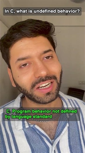 Undefined Behavior in C 😱 Most Asked C Interview Concept