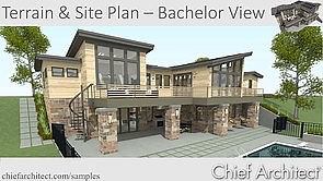 Terrain & Site Plan for the Bachelor View Project