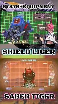 Shield Liger and Saber Tiger stats+equipment!