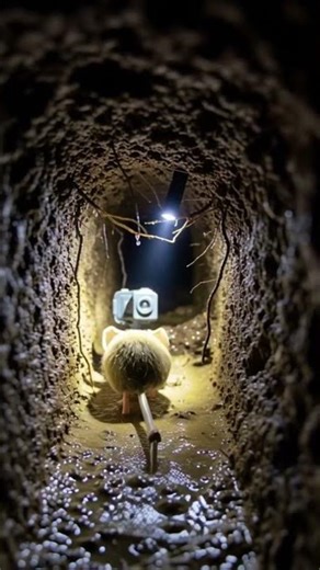 😱 A Mouse Trapped in an Underground Flood… You Won’t Believe What Happened! #animals #explorepage