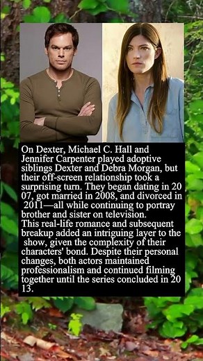 Behind the Scenes of Dexter Michael C Hall and Jennifer Carpenter's Real Life Romance #shorts