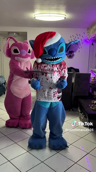 Psycho Killer Stitch & Angel Edition #viral #video #fy #fyp #disney #stitchlover #taste #halloween #musicvideo @Sabrina Carpenter @Talking Heads