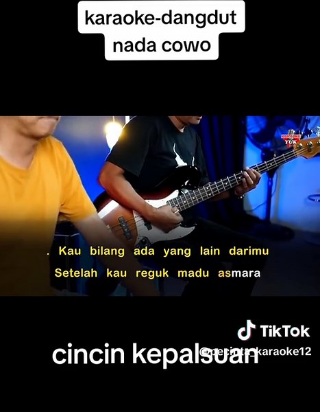 karaoke dangdut CINCIN KEPALSUAN nada cowo,semoga terhibur #dangdutkaraoke #karaoketiktok #lagulawas #dangdutviral