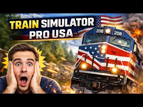 Train Simulator PRO USA 🚆 | Realistic American Train Driving Gameplay (Android)