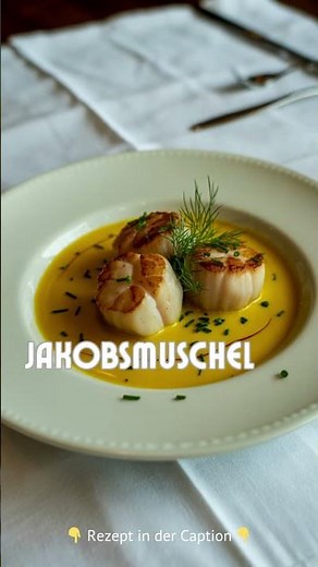 ✨ Jakobsmuscheln in cremiger Safransauce ✨ #shorts