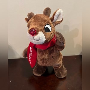 Dan Dee Rudolph The Red Nosed Reindeer Animated Plush Lights Dance Sings 11” NWT
