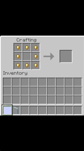 Minecraft me craft a golden mirror 🪞#minecraft #mcpe​ #shorts​ #youtubeshorts