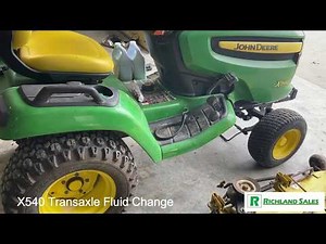 Quick Tip: John Deere X540 Transaxle Fluid and Filter Change