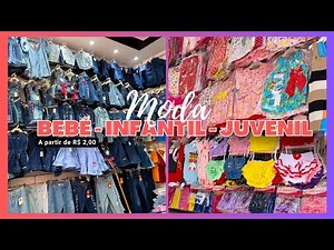 Moda INFANTIL no Brás - Preços incríveis A partir de R$ 2,00 - Atacado e Varejo