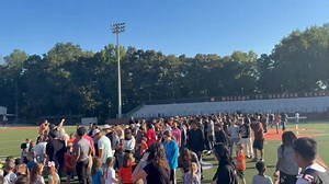 19K views · 227 reactions | Special event as the Class of 2026 passed the torch to the Class of 2038. Seniors gave kindergartners a rock with 38 on it to keep as a memento on what it means to be a Bulldog. #OneHartBeat | Hart County High School | Facebook