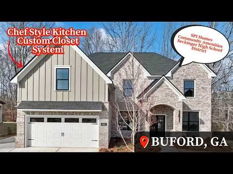 Living In Buford, GA | Custom Closet System | Home Tour | Magnolia Plan | Atlanta New Homes