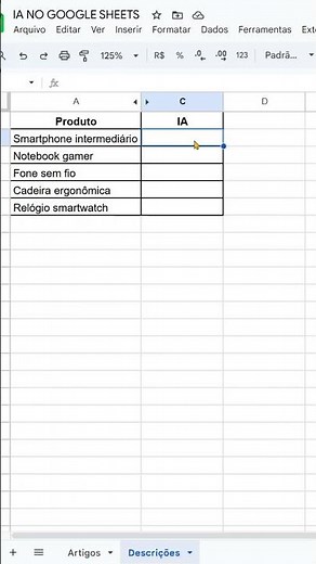 ChatGPT no Google Planilhas