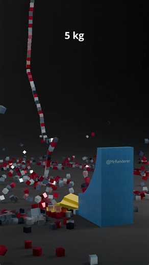 3000 blocks vs 5 kg ball #blender