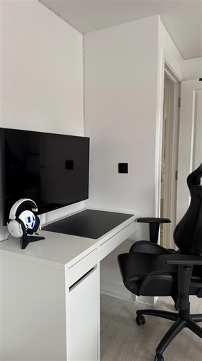 Carly on Instagram: "football themed bedroom part 2 ⚽️ We have added some panelling to the back wall with LED lights a new double bed and a gaming area. We still have lots to do and I can’t wait to show you what’s next! ❤️ #boysbedroom #boysbedroomdecor #boysbedroomideas #arsenal #arsenalbedroom #homemakeover #home #roomtransformation"