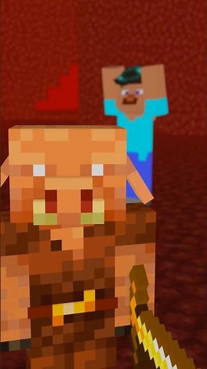 Steve gets tricked by a cunning Piglin!🐷 minecraft animation