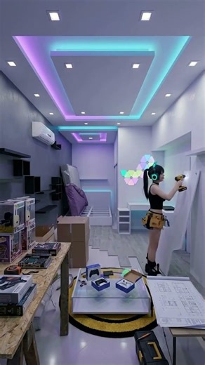 Small Room → INSANE Gaming Setup 😱🔥#gamingsetup #gamingroom