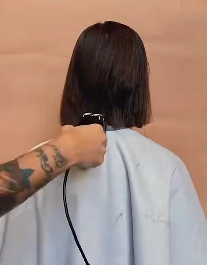 Girl gets her hair chopped and Buzzed off in a Barbershop 💈 #buzzcut #hair #longhair