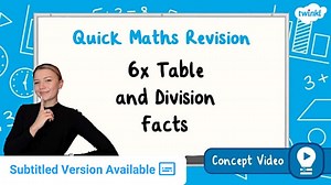 6 Times Table and Division Facts | KS2 Maths Concept Video
