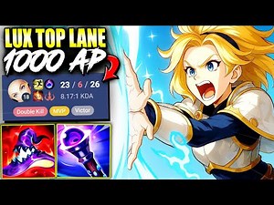 1000+ AP LUX Top Lane with this ULTRA PEN Build will SPAM SKILLS AND DELETE TEAMS 💀💀 | s15 Gameplay
