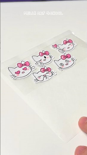 Let’s make your own Stickers! Hello Kitty 🎀 #shorts #creative