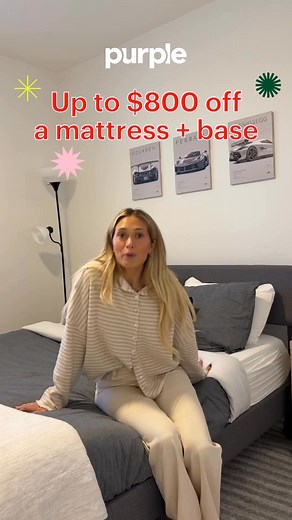 75K views | Purple’s Black Friday Sale is on. Get your GelFlex Grid® mattress + adjustable base at a can’t miss price | Purple | Facebook