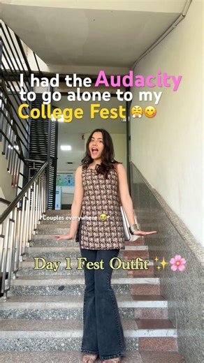 Went Alone To My College Fest 😋 #youtubeshorts #ytshorts #collegelife #college