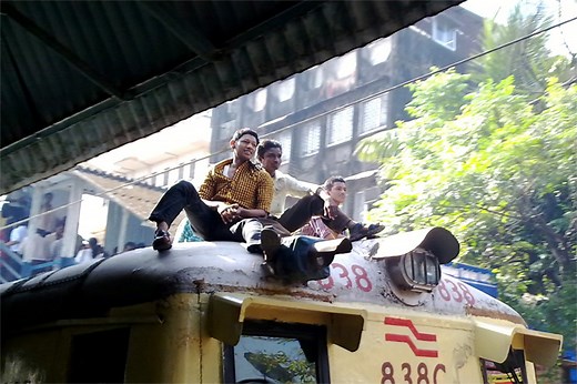 What is train surfing?