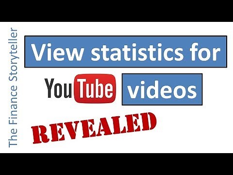 OUTDATED! How to view statistics for a YouTube video (until November 2018)