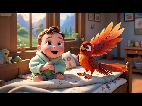 Baby and the Bird 🍼🐦✨ | Fantasy Song for Kids | Learn Colors and Gentle Bird Counting